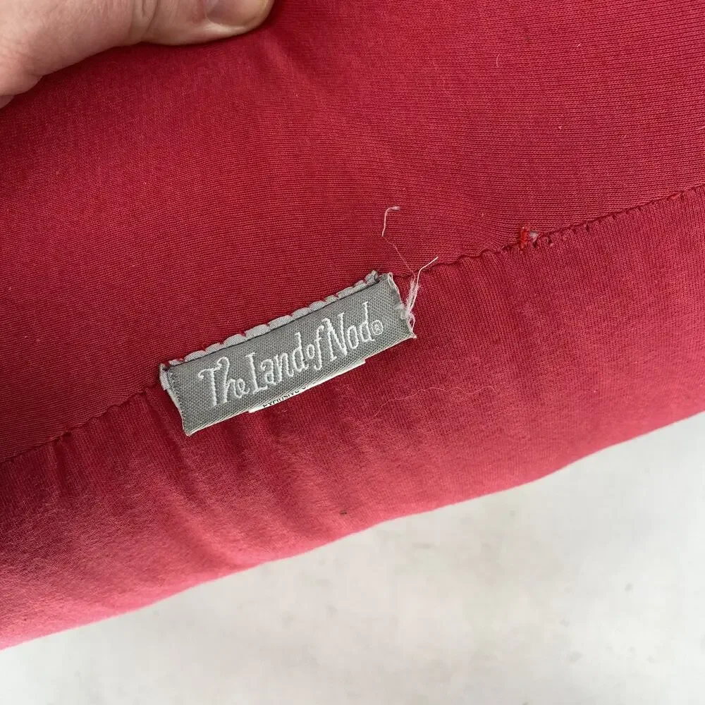 The Land of Nod Stereo Pillow Cassette Tape Player Red